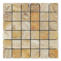 Valencia Travertine 2" X 2" Square Tumbled