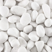 Ice White Medium Tumbled Loose Pebbles
