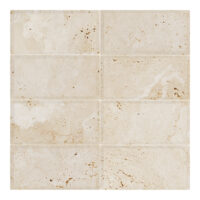 Ivory Premium Travertine 3x6 Beveled Honed
