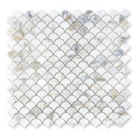 Calacatta Gold Marble 1" Fan