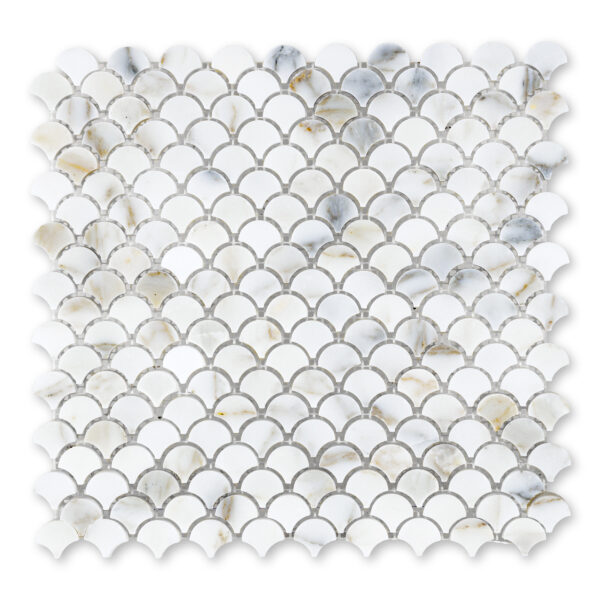 Calacatta Gold Marble 1" Fan