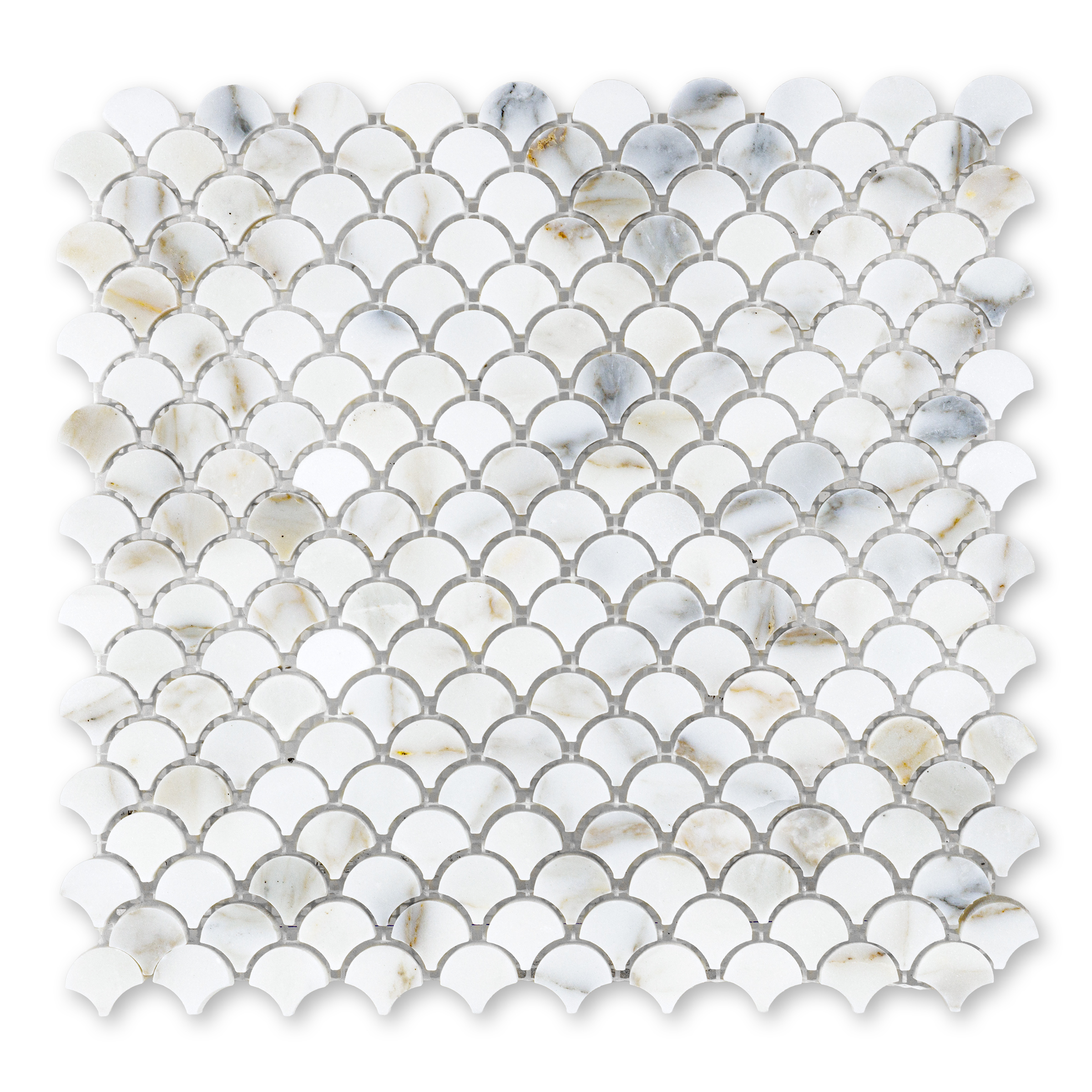 Calacatta Gold Marble 1" Fan