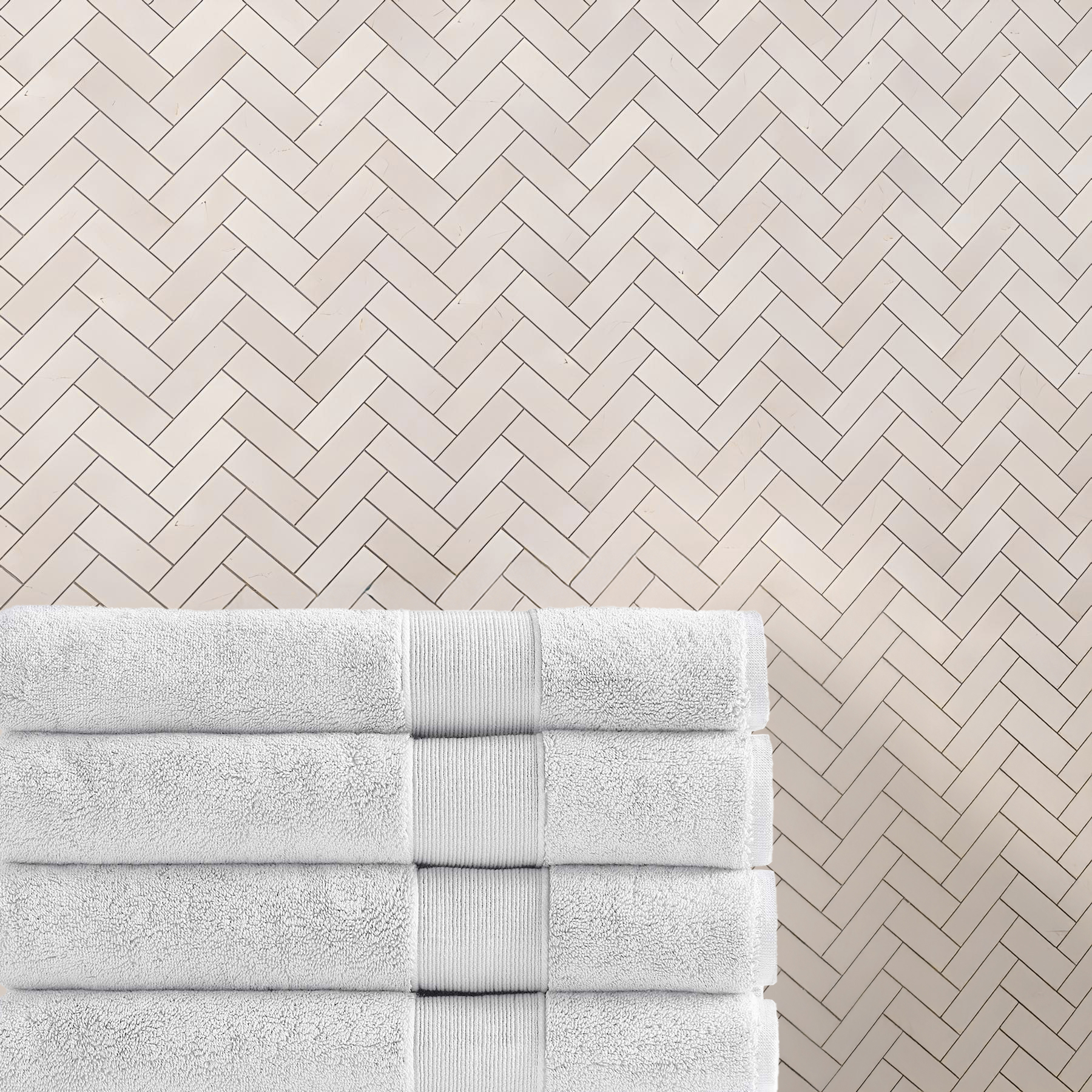 Crema Marfil Marble 1" X 3" Herringbone