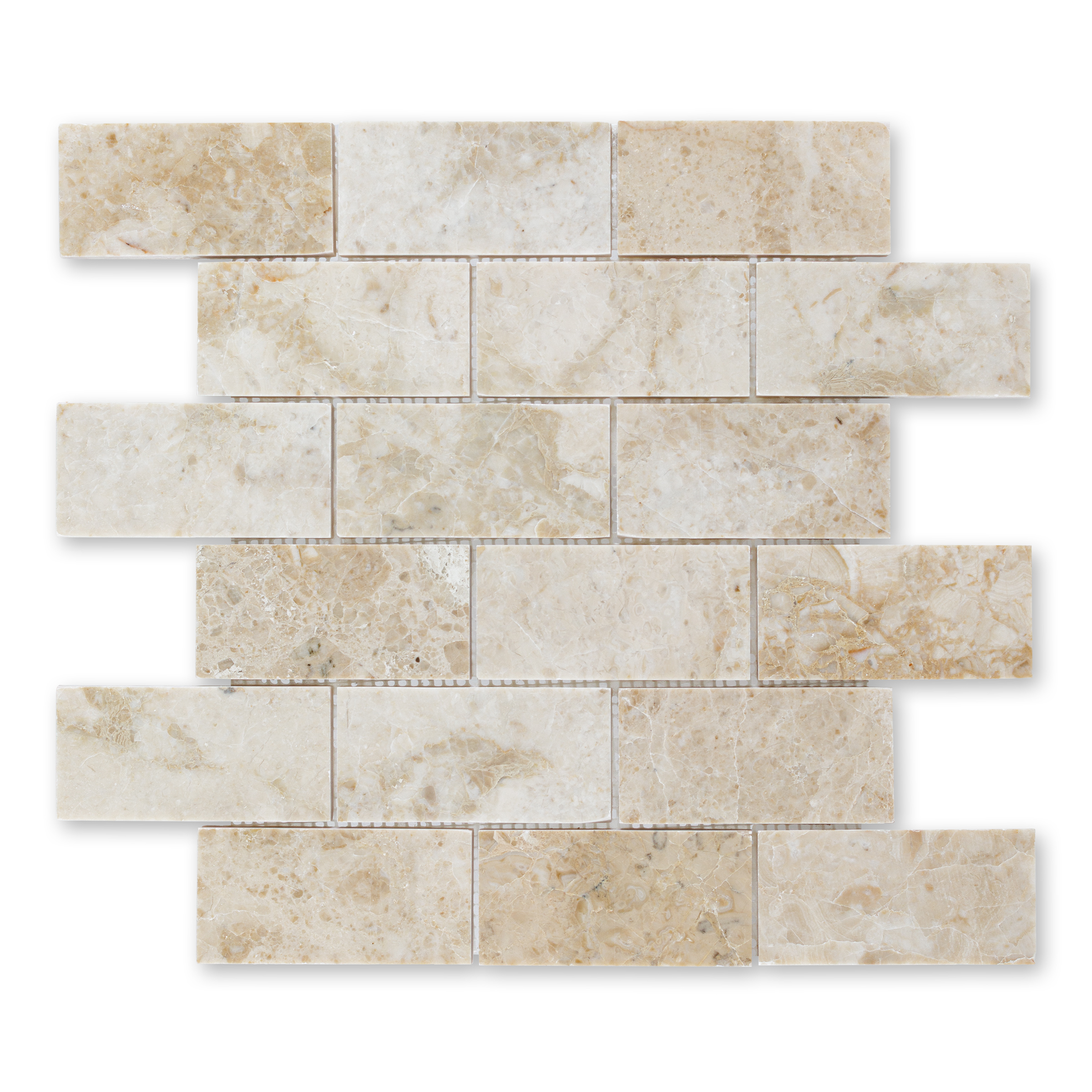 Crema Cappuccino Marble 2" X 4" Brick Polished
