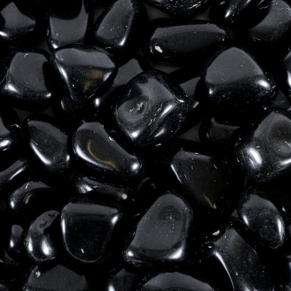 Black Agate Medium Polished Loose Pebbles