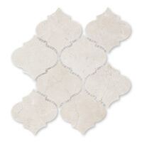Crema Marfil Marble 4" X 4" Arabesque