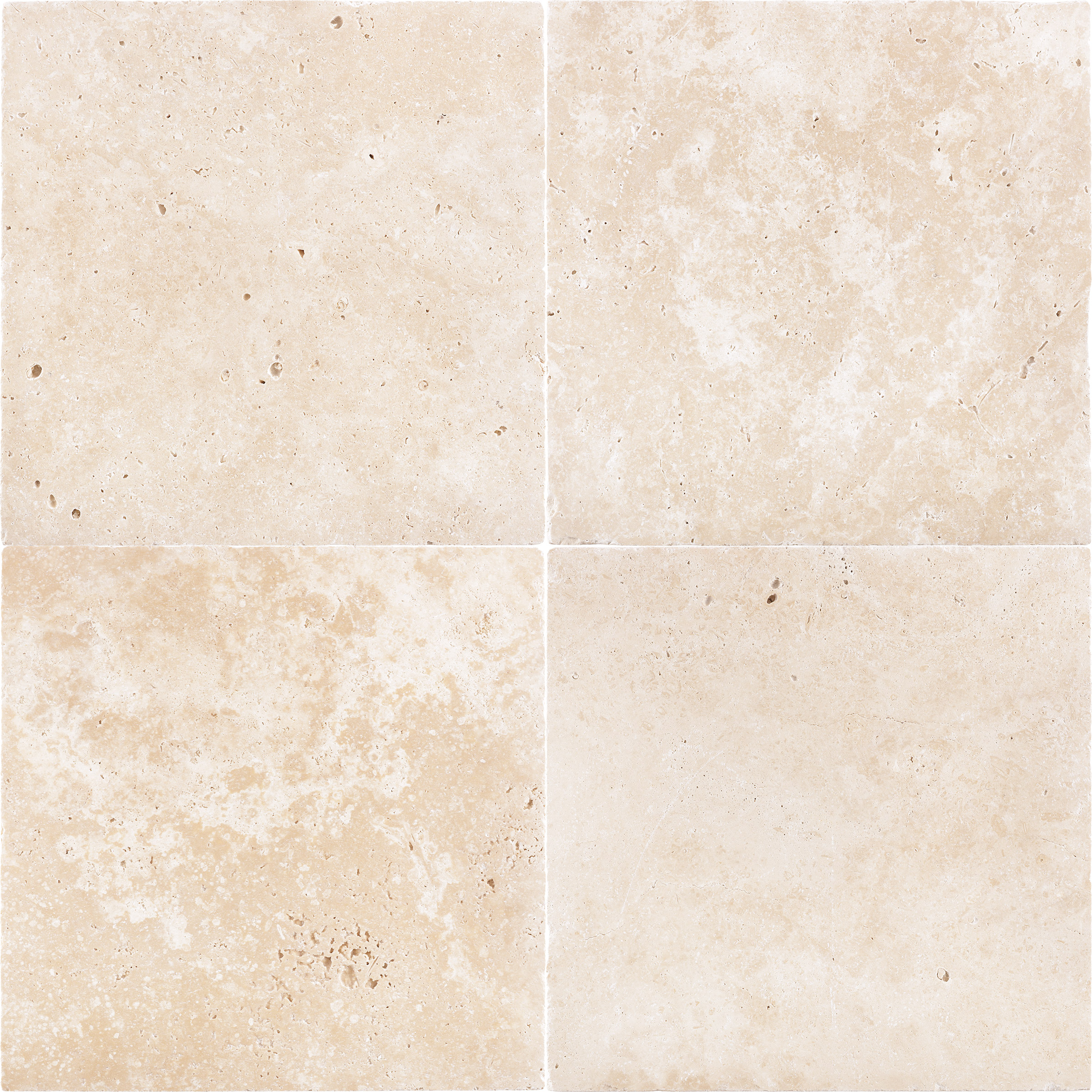 Ivory Premium Travertine 12x12 Tumbled
