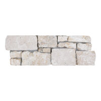 Ivory Premium Travertine Tumbled Ledger Panel