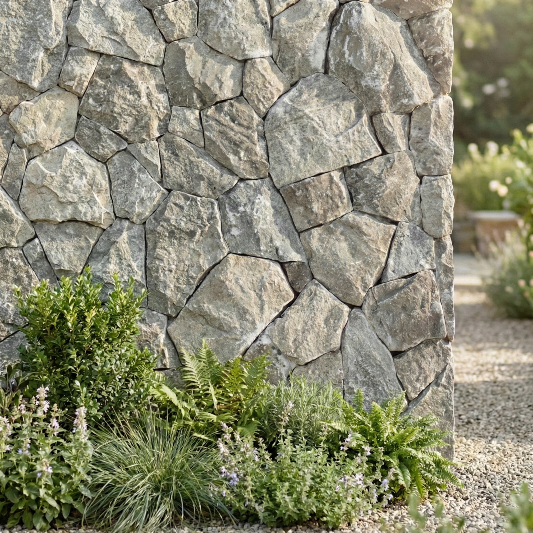 Silver Travertine Thin Veneer