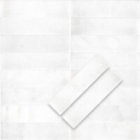 Thassos White Marble 2x8 Tumbled