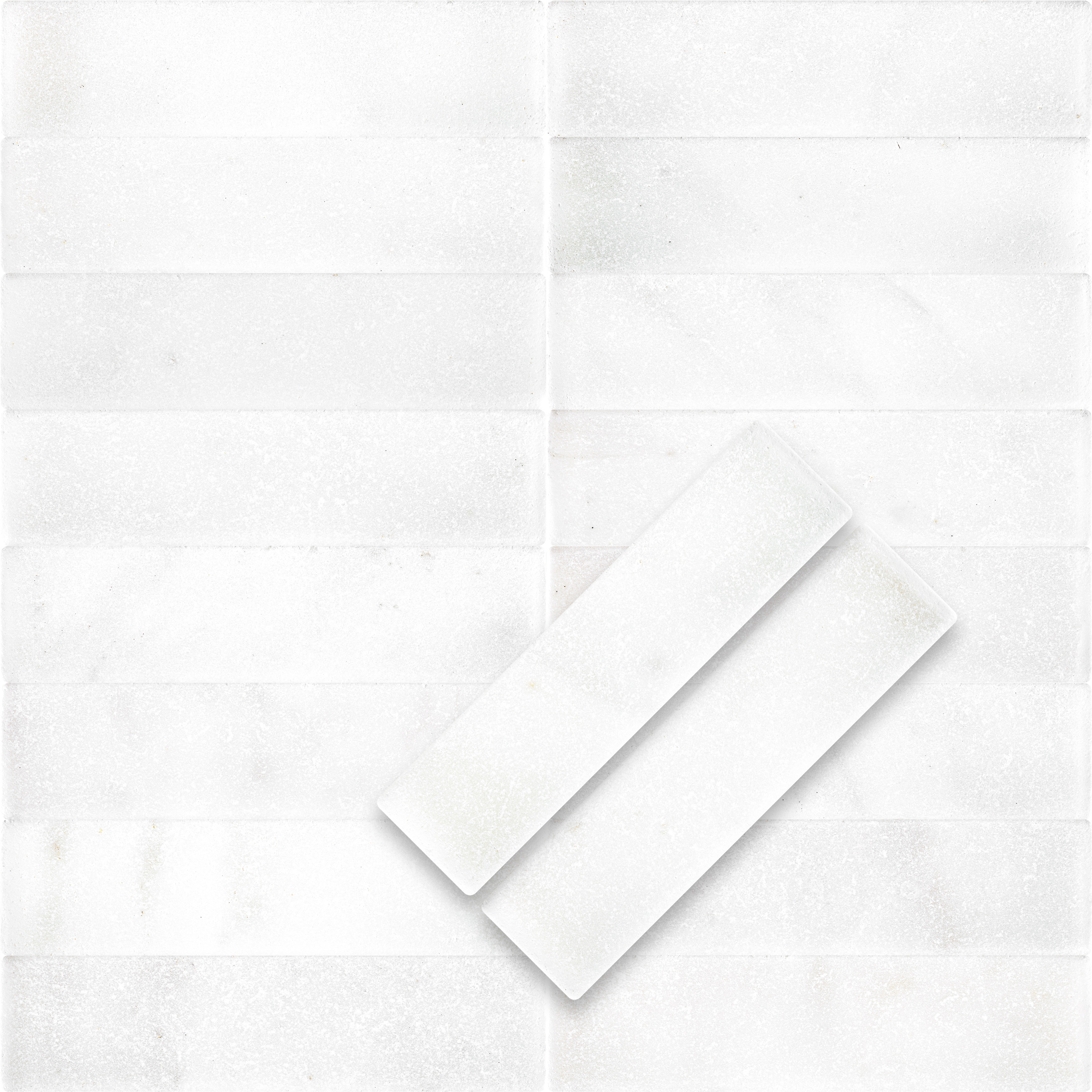 Thassos White Marble 2x8 Tumbled