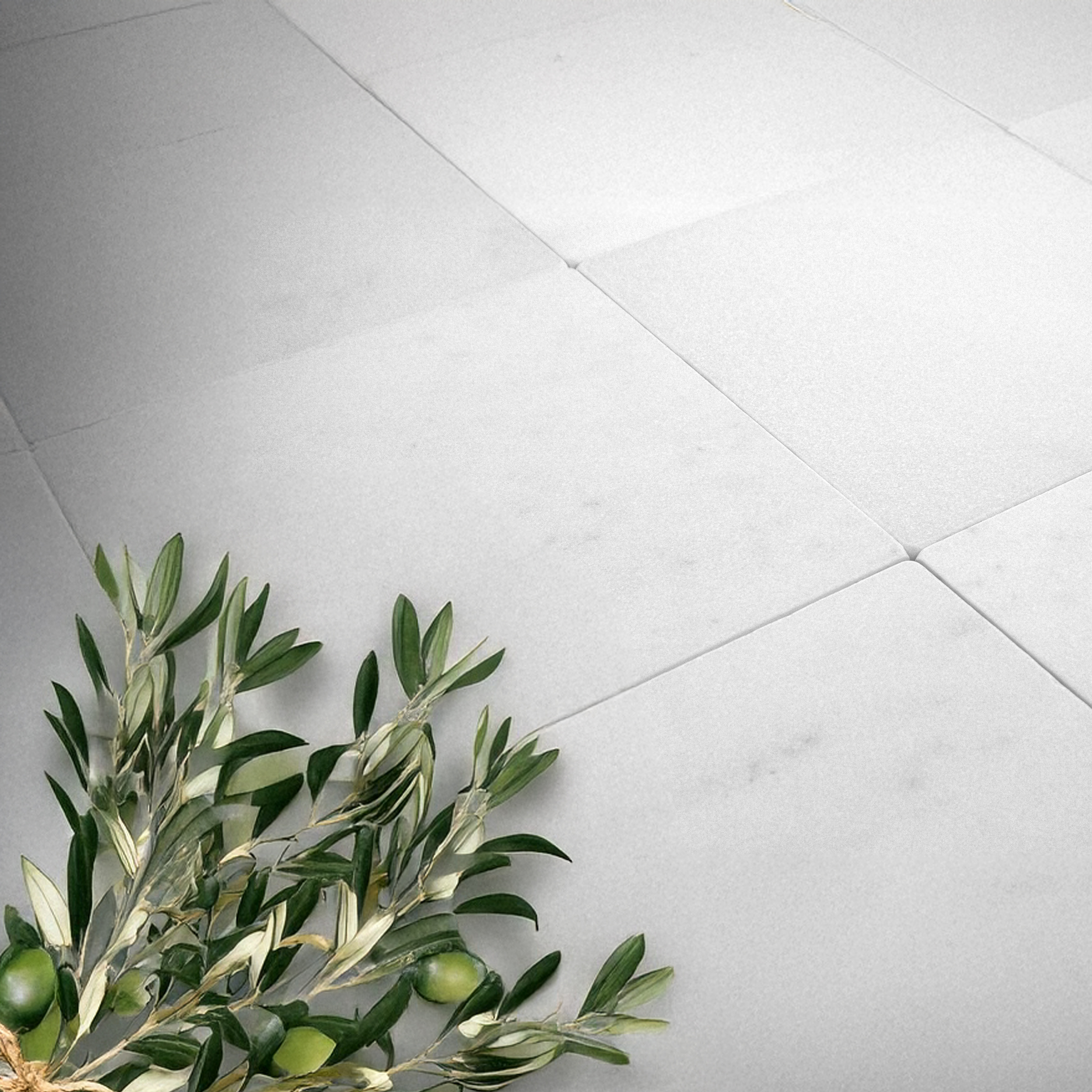 Thassos White Marble 12x12 Tumbled