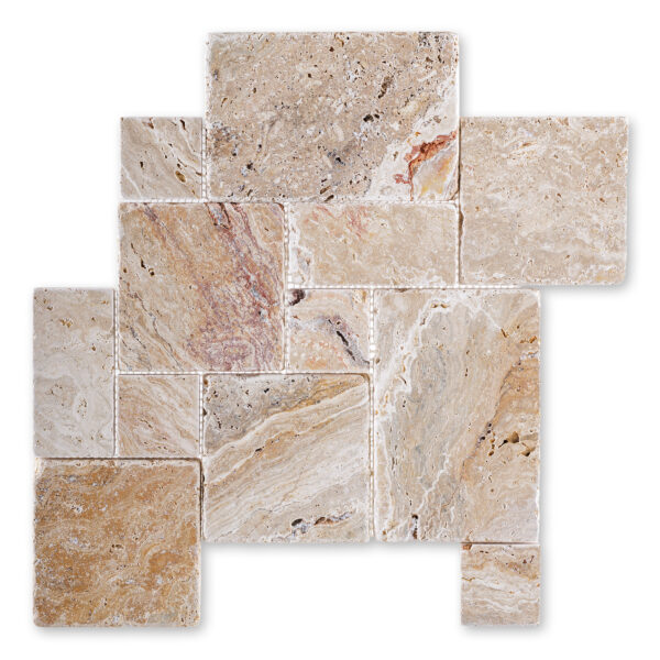 Autumn Leaves Travertine Mini Versailles