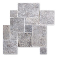 Silver Premium Travertine Mini Versailles