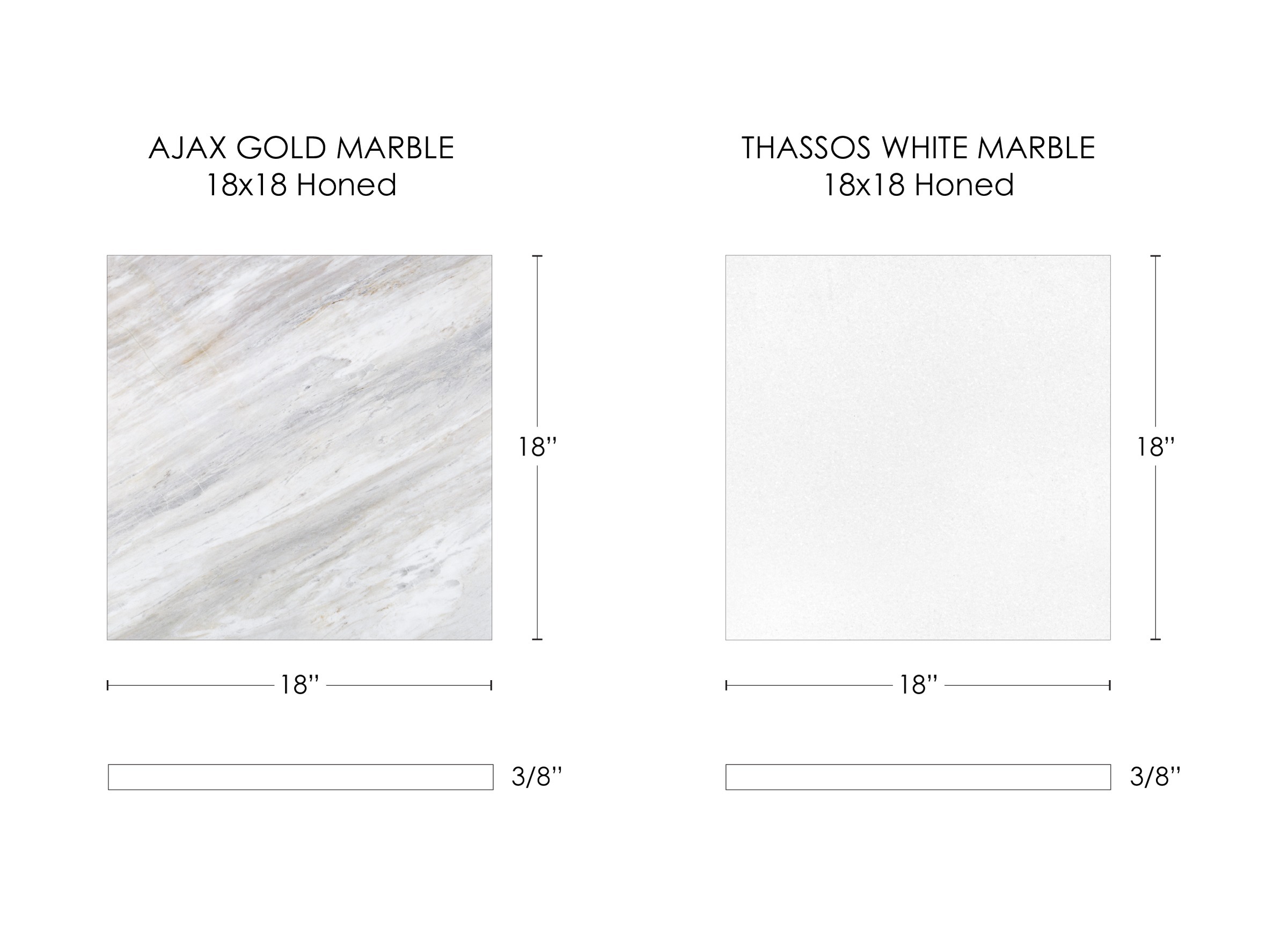AJAX GOLD & THASSOS WHITE