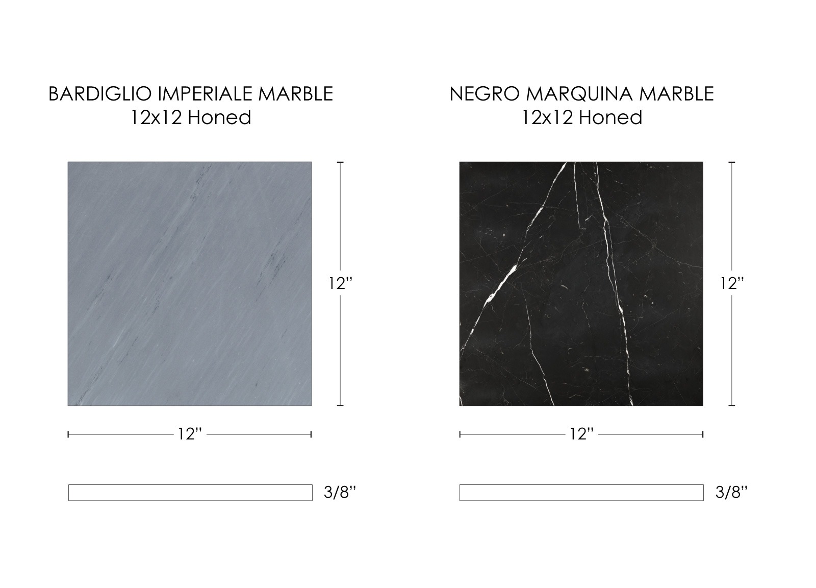 BARDIGLIO IMPERIALE & NEGRO MARQUINA