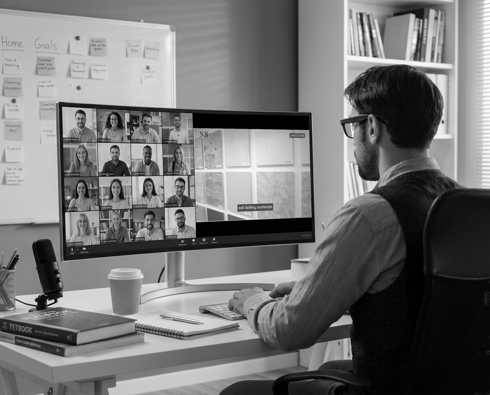 Man looking at NSR Product Videos
